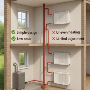Однотрубная вертикальная система отопления