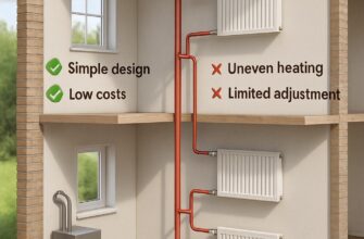 Однотрубная вертикальная система отопления