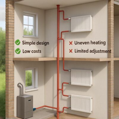 Однотрубная вертикальная система отопления