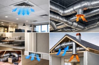 Приток воздуха и размещение воздуховодов