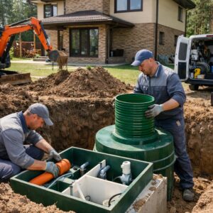 Монтаж канализации частного дома в Крекшино (Московская область)