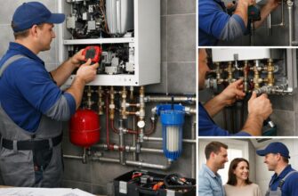 Установка настенного котла