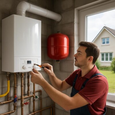 Установка газового отопления для коттеджа