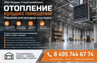 Отопление больших помещений: решение для ангаров и складов