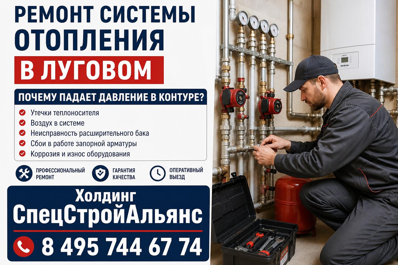 Почему падает давление в контуре