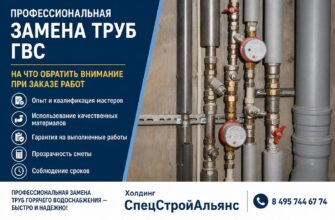 Профессиональная замена труб ГВС
