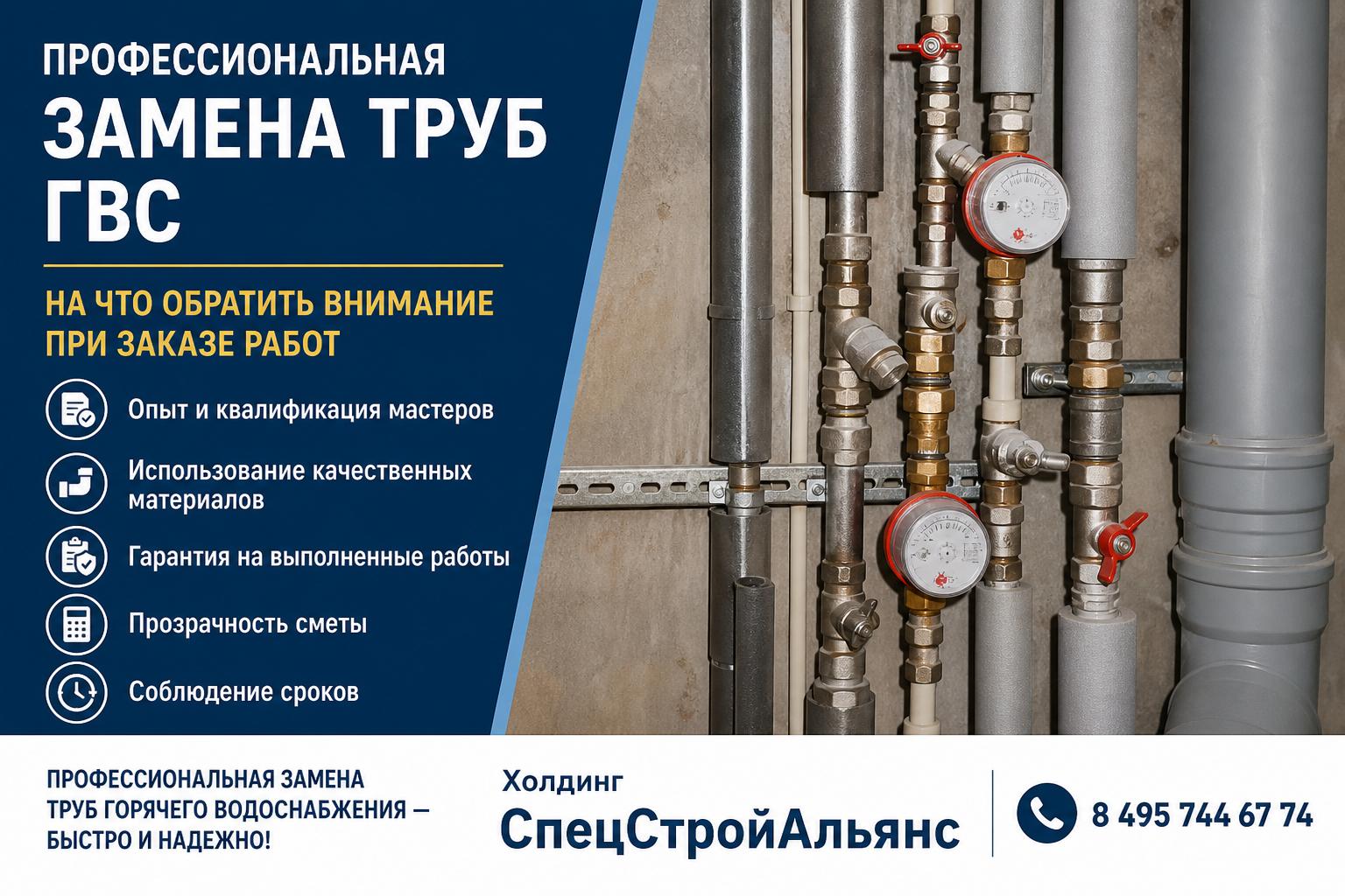 Профессиональная замена труб горячего водоснабжения — быстро и надежно Профессиональная замена труб горячего водоснабжения — быстро и надежно
