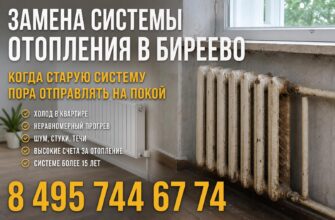 Замена системы отопления в Бирево