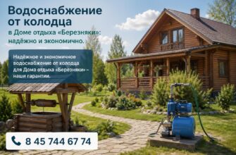 Водоснабжение от колодца в Доме отдыха «Березняки»