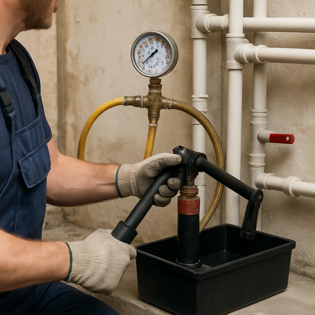 Опрессовка системы водоснабжения