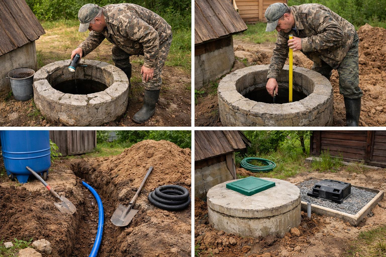 Оценка колодца и подготовка объекта перед подключением насосной станции