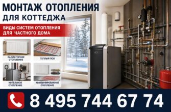 Монтаж отопления для коттеджа