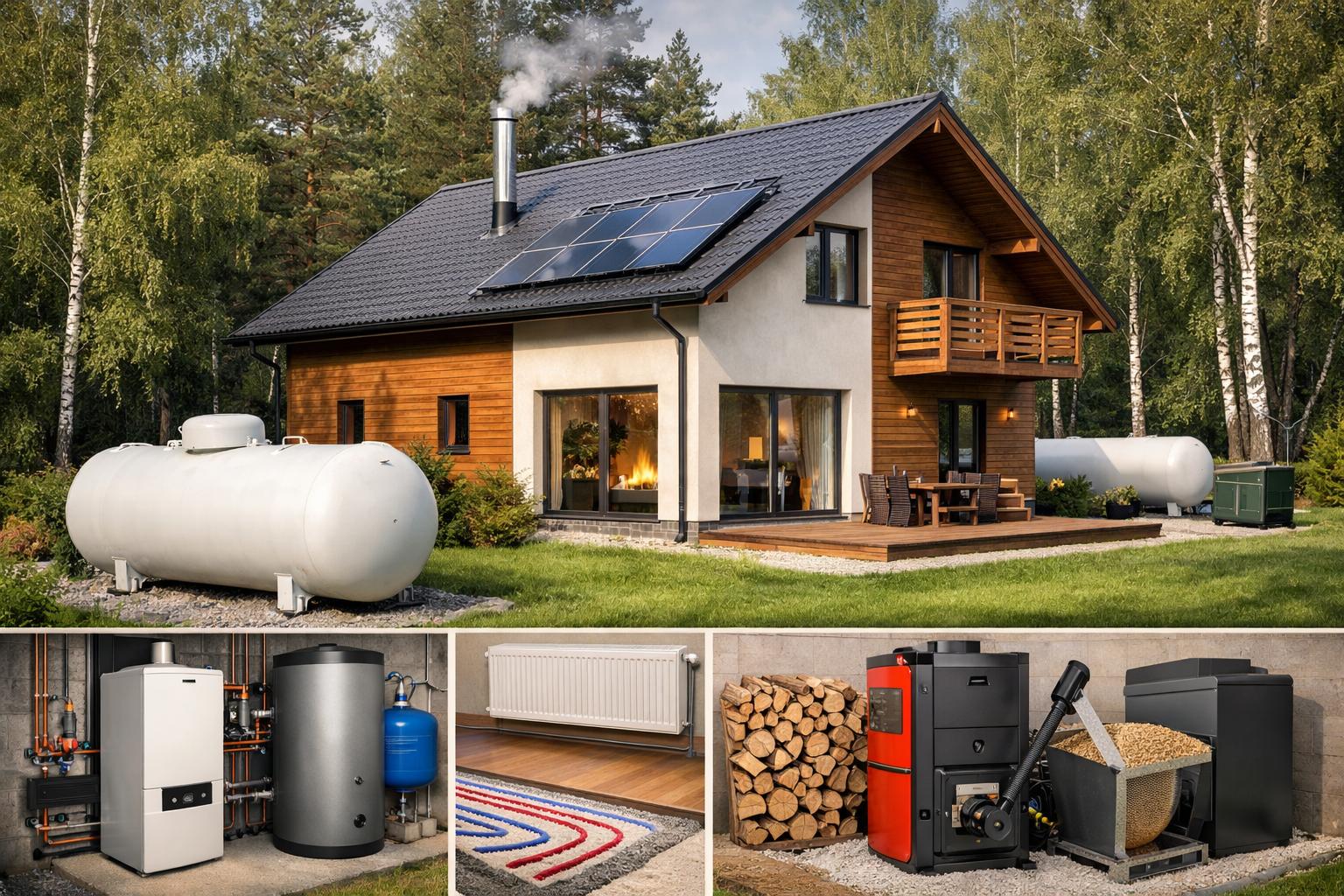 Комбинированное отопление коттеджа сжиженным газом — экономия и автономность от ООО Холдинг СпецСтройАльянс