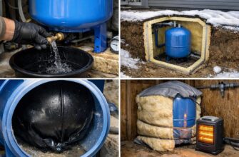 Как оставить гидроаккумулятор на зиму