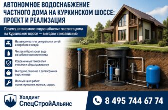 Автономное водоснабжение частного дома на Куркинском шоссе