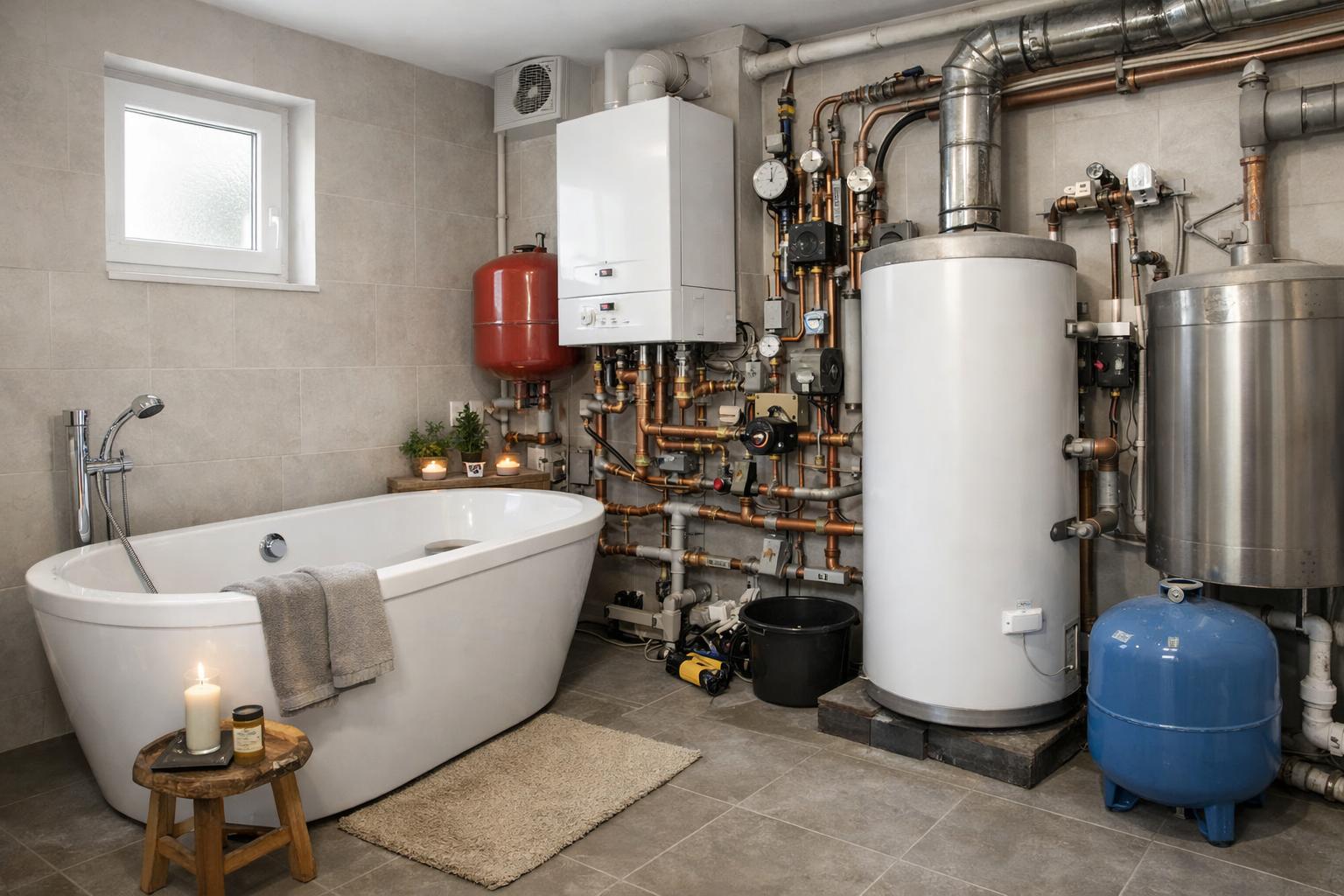 Насколько практична установка ванны в котельной частного дома? Насколько практична установка ванны в котельной частного дома?