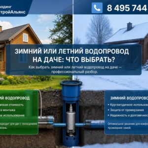 Зимний или летний водопровод на даче