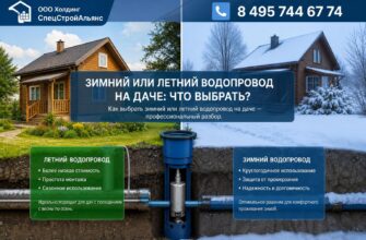 Зимний или летний водопровод на даче