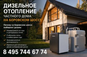 Дизельное отопление частного дома на Боровском шоссе