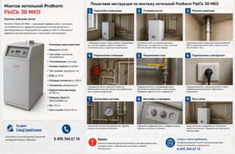 Монтаж котельной Protherm РЫСЬ 30 MKO