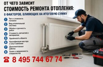 От чего зависит стоимость ремонта отопления