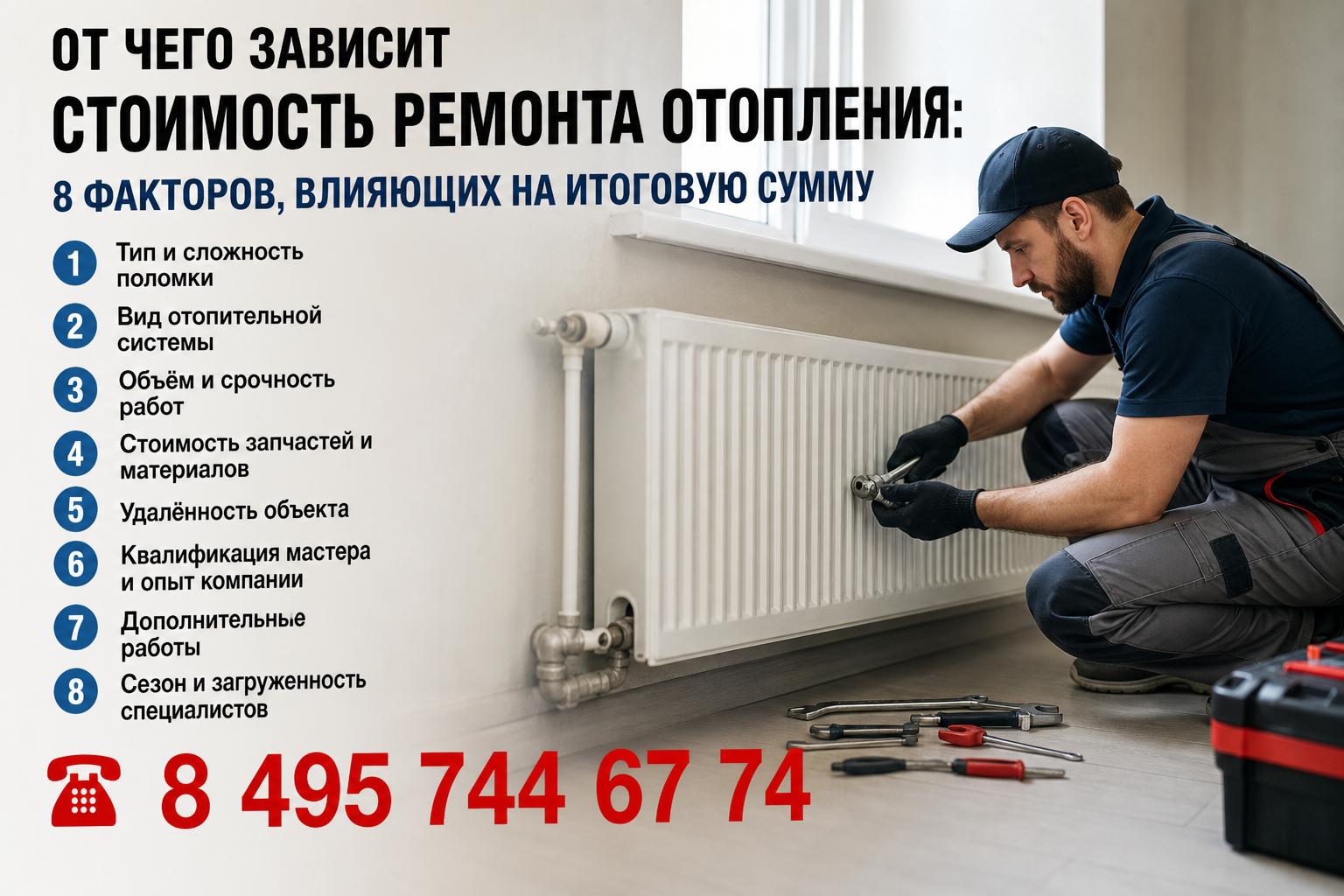 От чего зависит стоимость ремонта отопления: 8 факторов, влияющих на итоговую сумму