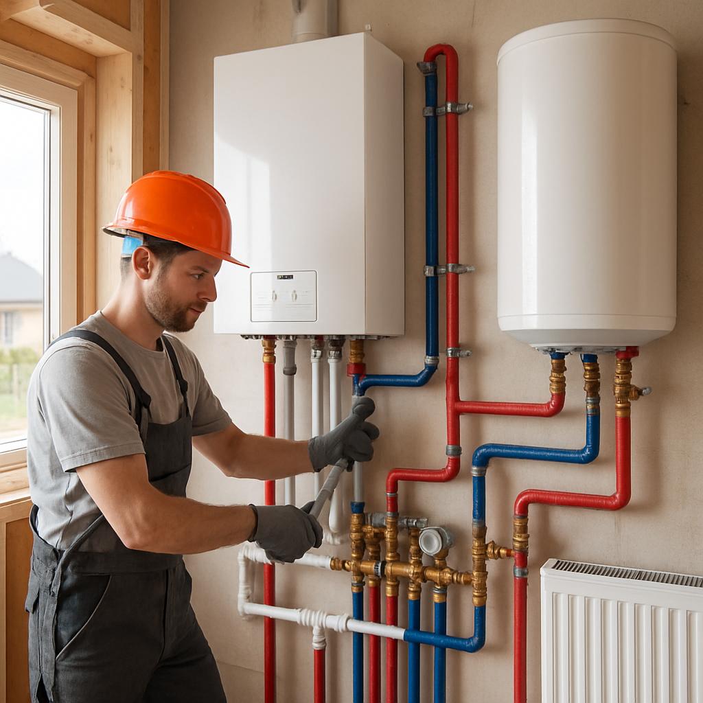 Монтаж систем отопления дома и коттеджа