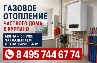 Газовое отопление частного дома в Куртино