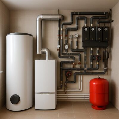 Отопление и котельная частного дома 200 м²