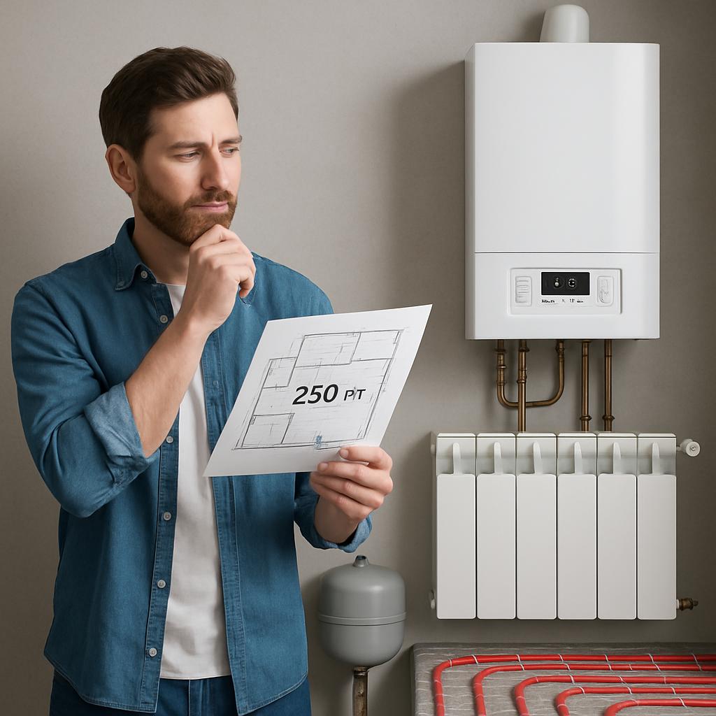 Отопление дома 250 м²