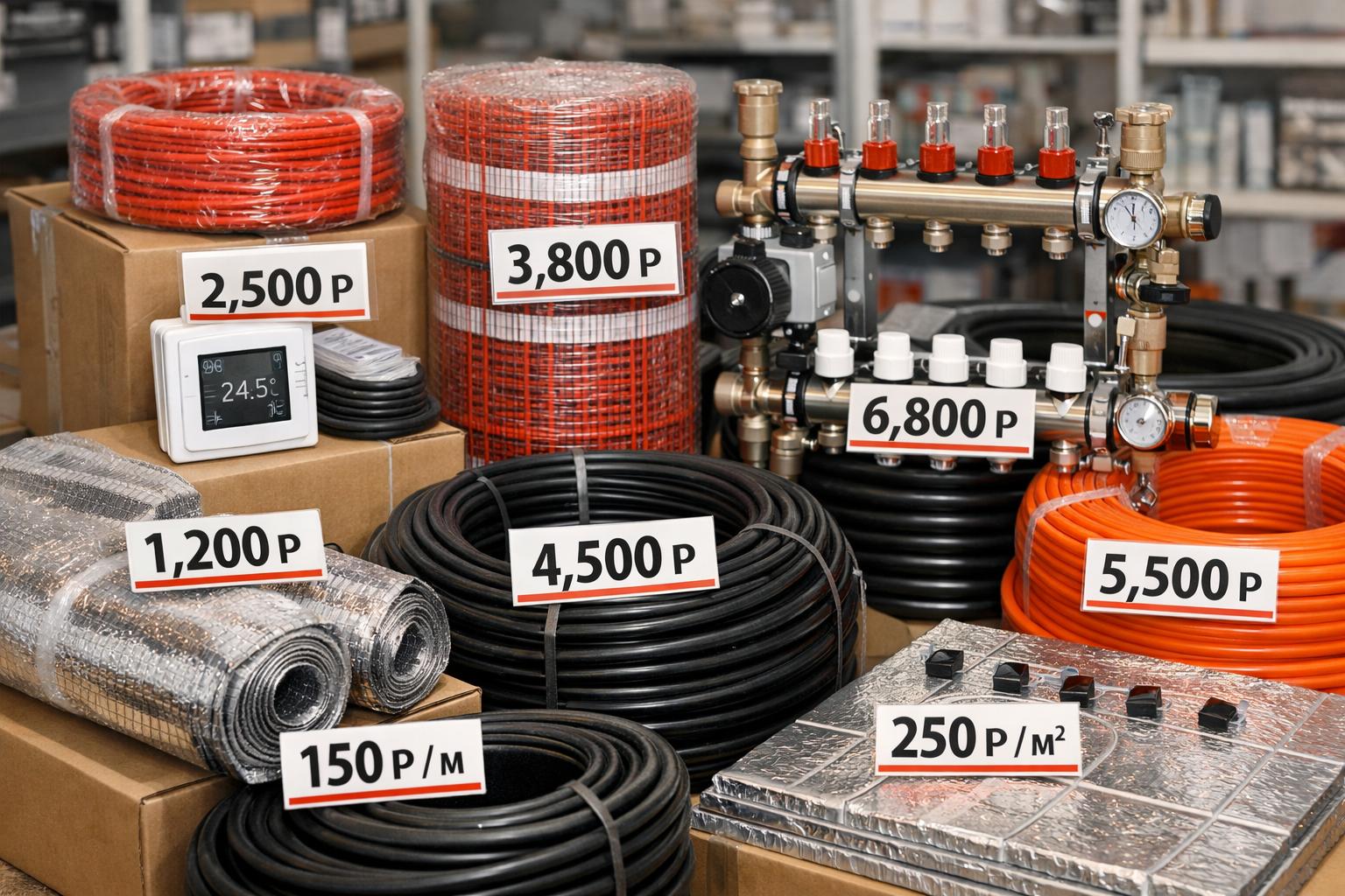 Актуальные прайс-листы на оборудование для тёплого пола в Солнечногорском районе