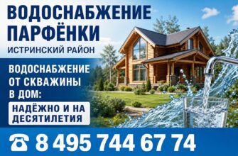 Водоснабжение в Парфёнке Истринского района