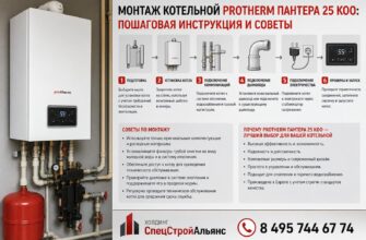 Монтаж котельной PROTHERM ПАНТЕРА 25 KOO