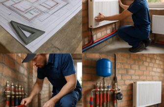 Монтаж системы отопления в коттедже