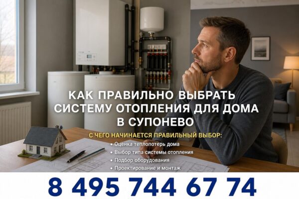 Как правильно выбрать систему отопления для дома в Супонево