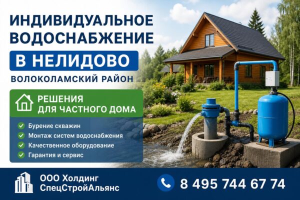 Индивидуальное водоснабжение в Нелидово Волоколамский район