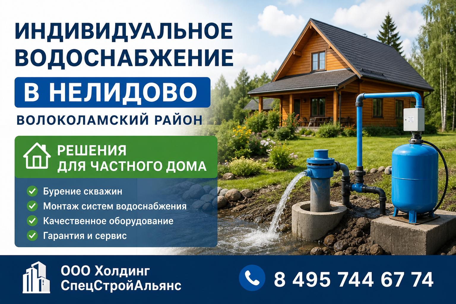 Надежное индивидуальное водоснабжение в Нелидово — решения для частного дома от профессионалов Надежное индивидуальное водоснабжение в Нелидово — решения для частного дома от профессионалов