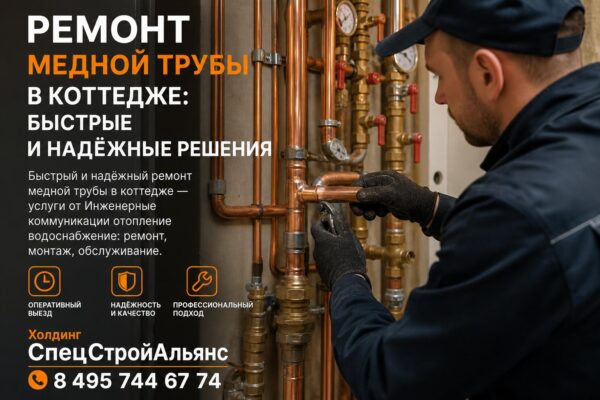 Отопление дачи медными трубами