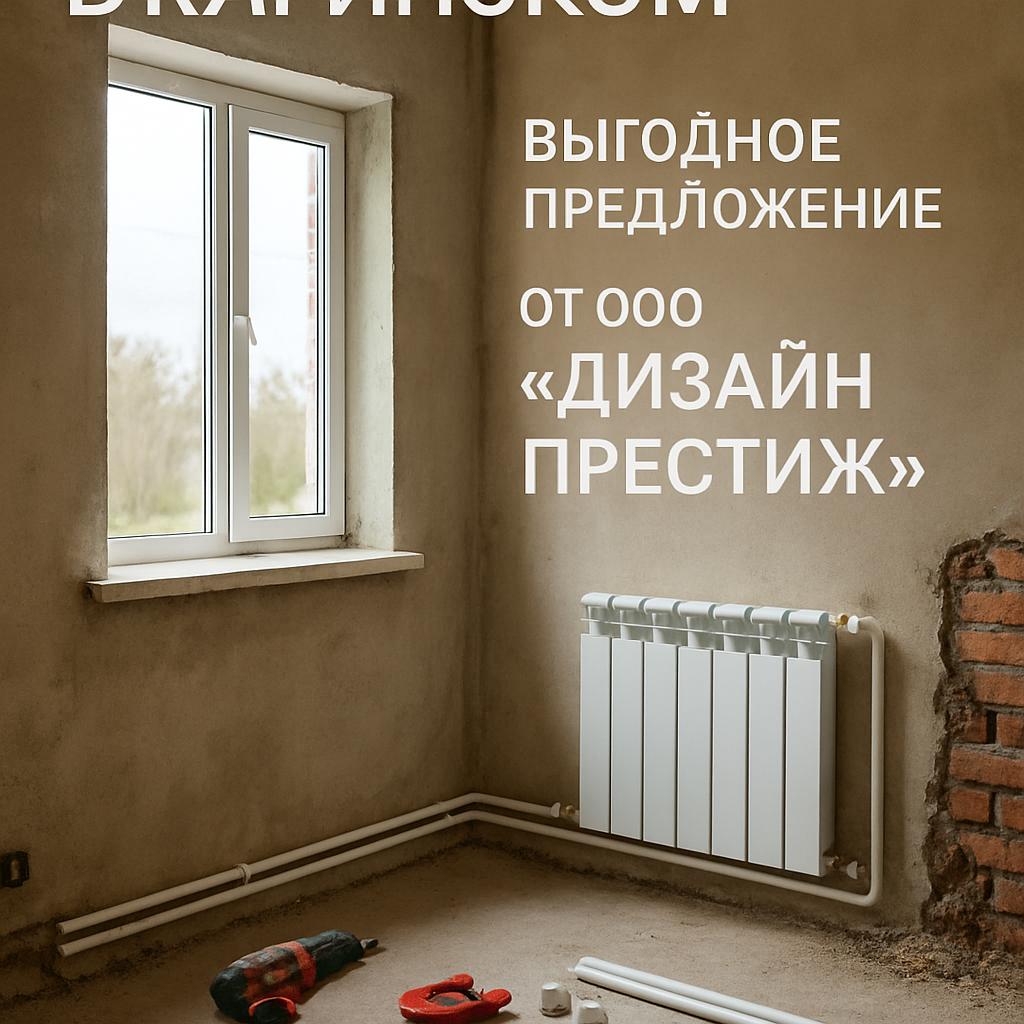 Замена системы отопления в Каринском: выгодное предложение от ООО ДИЗАЙН ПРЕСТИЖ