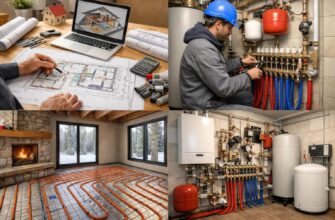 Отопление коттеджа: от проекта до монтажа