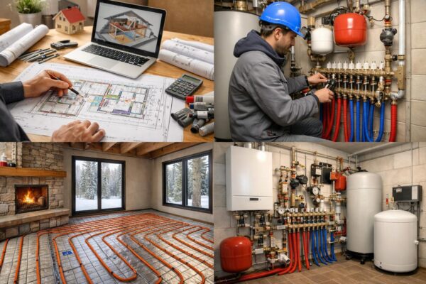 Отопление коттеджа: от проекта до монтажа