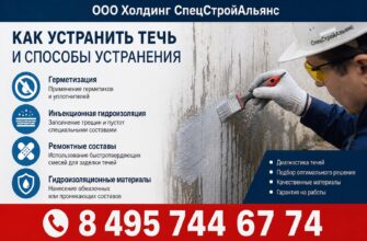 Течь в системе отопления или водоснабжения