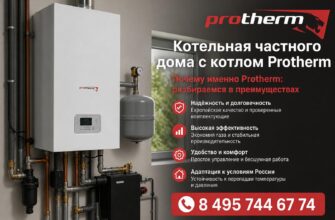 Котельная частного дома с котлом Protherm
