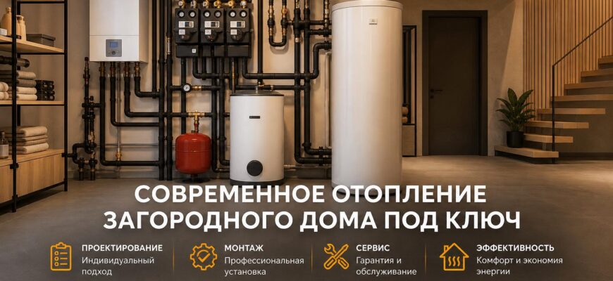 Тепло без компромиссов: современно отопление загородного дома под ключ — как всё организовать правильно