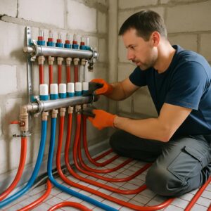 Установка коллекторной системы отопления