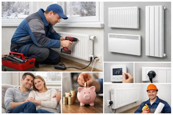 Электрическое отопление — установка батарей