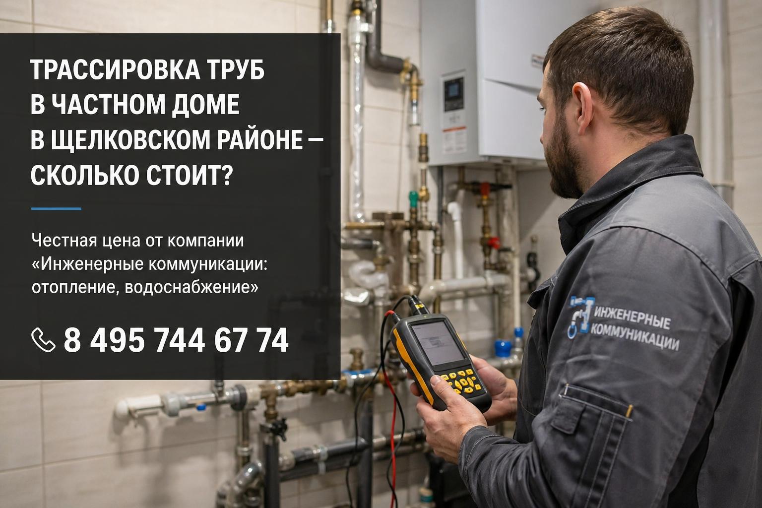 Сколько стоит трассировка труб в частном доме в Щелковском районе — честная цена от «Инженерные коммуникации: отопление, водоснабжение»