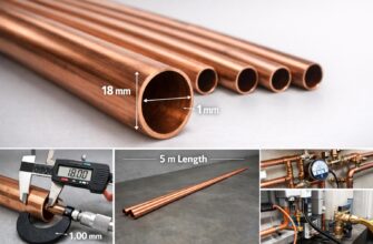 Медная труба неотожженная 18х1, штанга 5 м