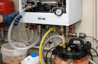 Как вернуть котлу Ferroli здоровье: полная инструкция по промывке отопительной системы частного дома