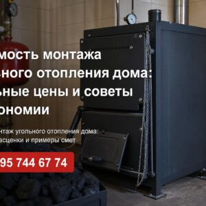 Стоимость монтажа угольного отопления дома